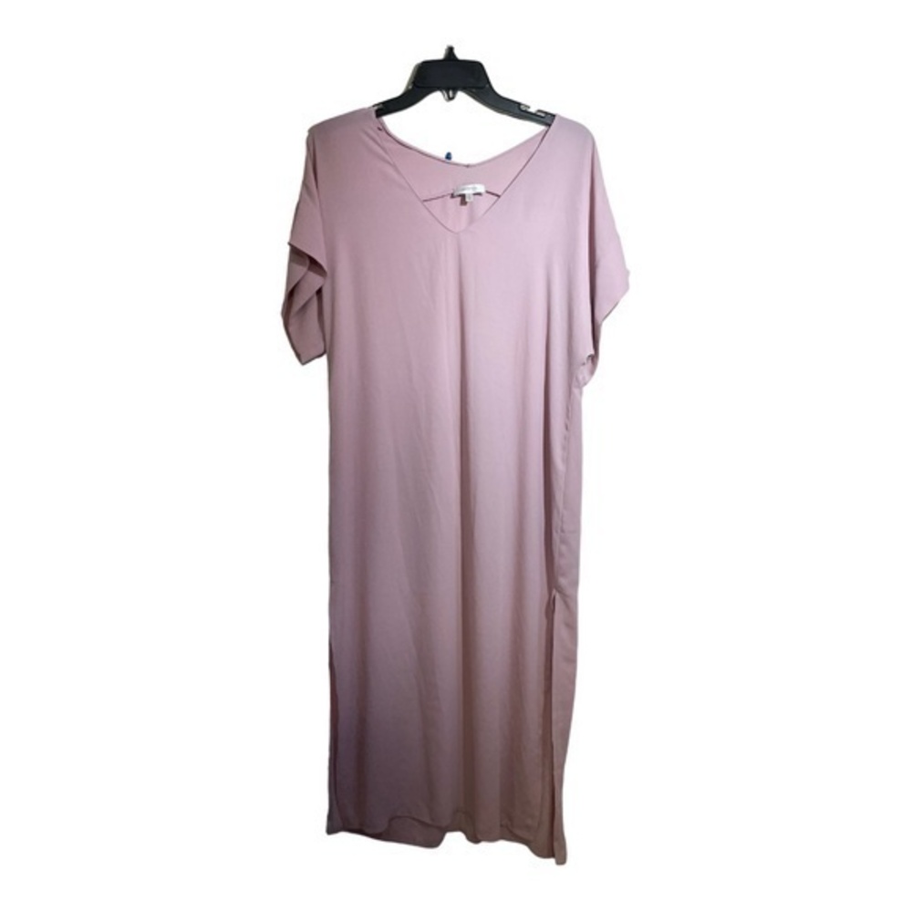 Aritzia Babaton Womens Jessie Dress Midi Length Dusty Rose Size Small